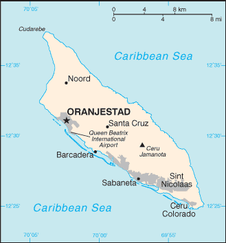 MAP OF ARUBA