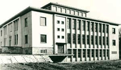 SYNAGOGUE OF SARREGUEMINES, FRANCE - May 26, 1957, the foundation stone of the new synagogue was laid by Mayor Joseph Massing, rue George V, before an audience of political and ecumenical. More than half a century later, the building celebrates its 50th anniversary worship, an important event for a community that came out of a trauma history and unparalleled was gradually restored to their courage and tenacity.
