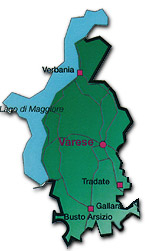Map of Varese, Lombardy, Italy